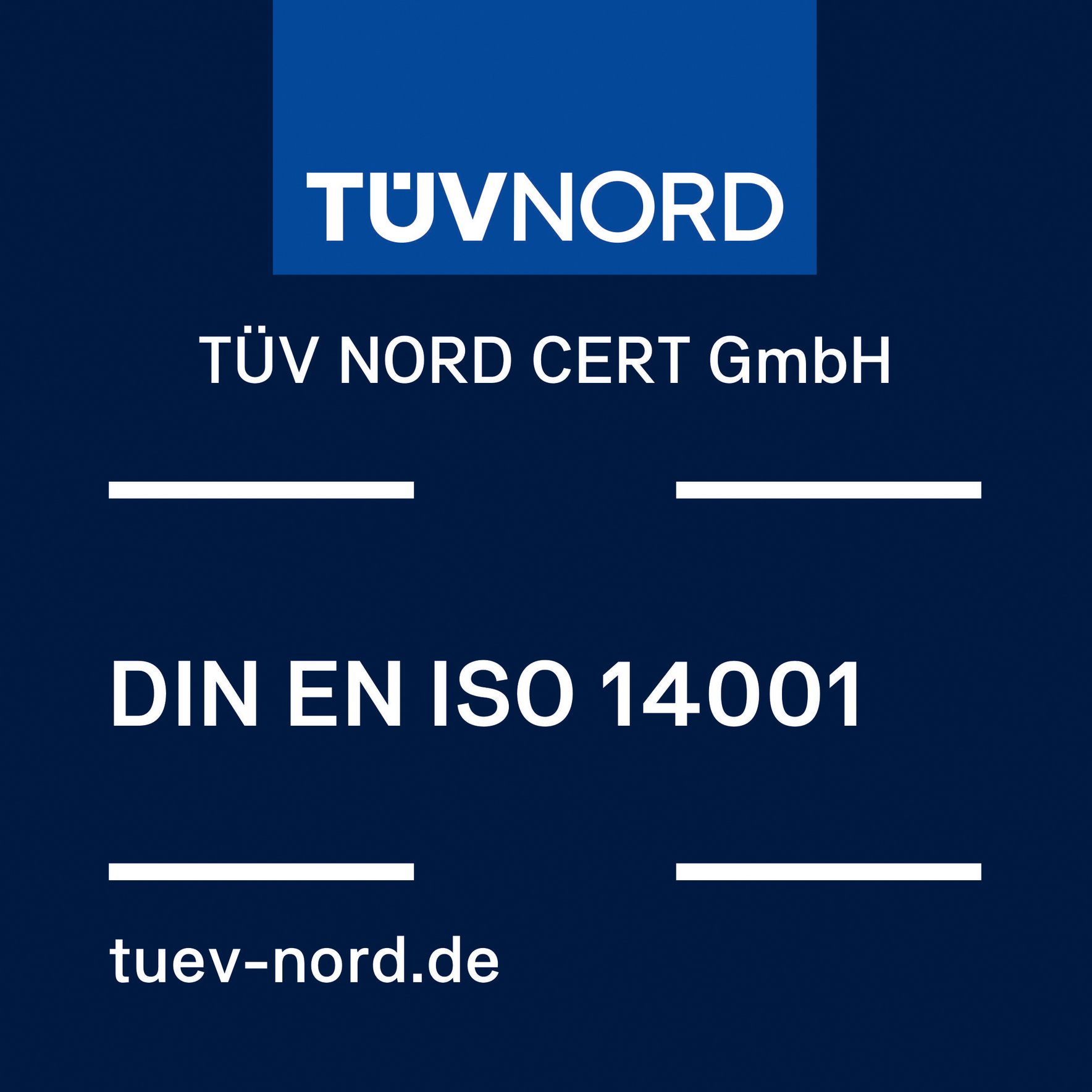 Zertifikat nach DIN EN ISO 14001